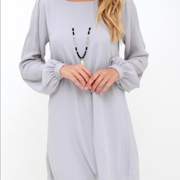 Lulus Grey Shift Dress - Picture 3 of 3